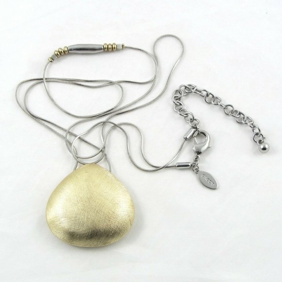 Chico's Long Triangle Pendant Necklace - Picture 1 of 5